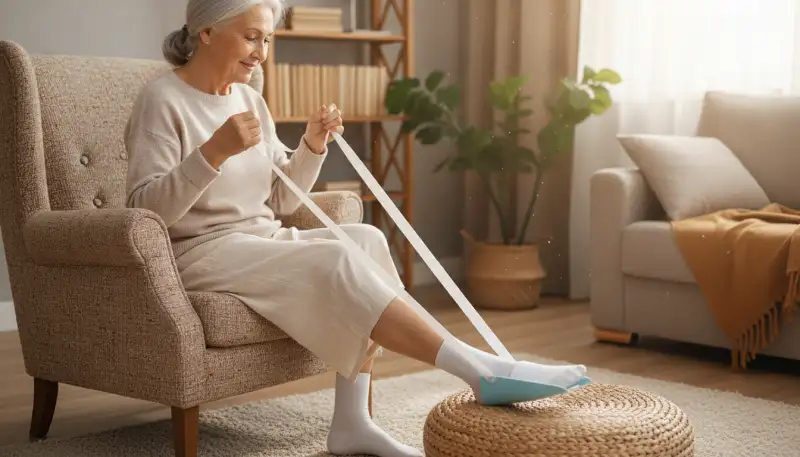 Selbstständig Socken anziehen: Die Socken Anziehhilfe